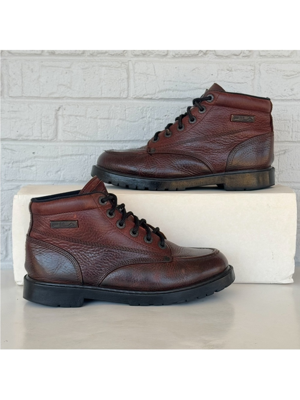 Vintage Leather FILA Ankle Boots Women's 8.5